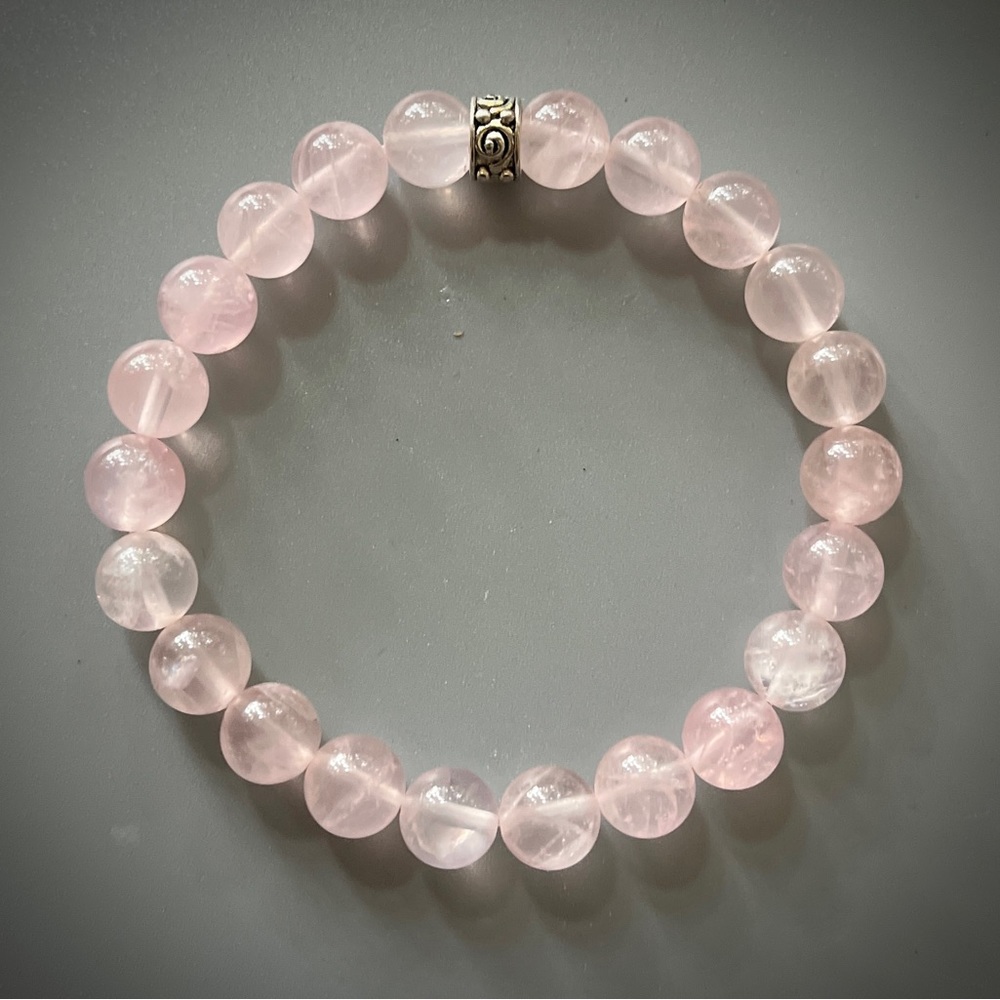 Heart Chakra Handcrafted Meditation Bead Bracelet Set - Picture 7 of 10